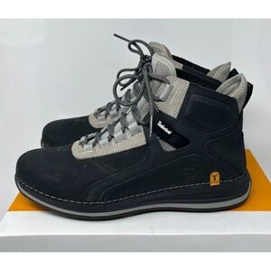 TIMBERLAND Timberloop Leather EK Trekker Mid Chukka Boots, Black Nubuck US11